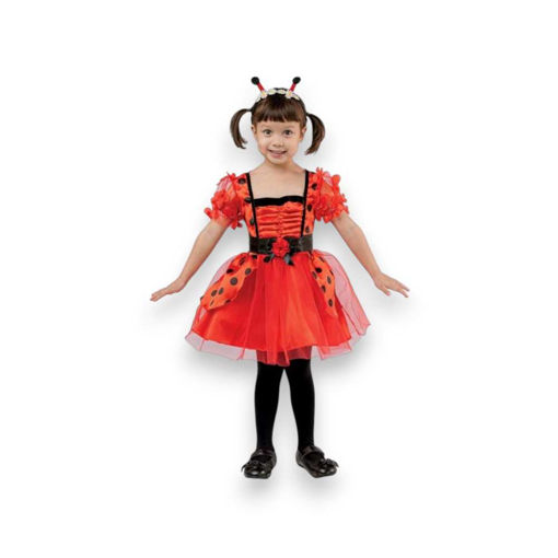 Picture of LADYBIRD COSTUME WITH HEADBAND, BELT 3-4 YEARS